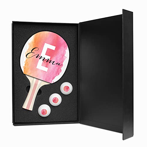 Infusion Table Tennis Paddle and Balls Gift Box Set - color: Emma