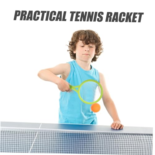 BESPORTBLE Tennis Racket Kit with Plastic Rackets and Ball Lightweight Handle Design for Outdoor Catch Game for Boys and Portable Childrens Sports Gift