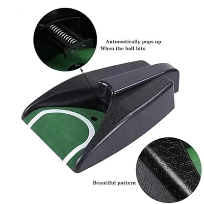 Automatic Golf Putting Cup with Ball Return – Portable Indoor/Outdoor Training Aid