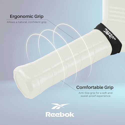 Reebok - Pickleball Set for 2 Players, Includes 2 Paddles with Cushion Grip and 2 Light-Up Balls, Perfect for Night Play, Durable, Engineered for Sports Enthusiasts