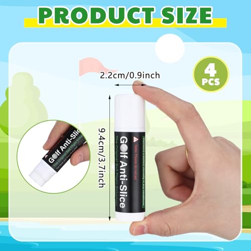 Halloscume 4 Pcs Golf Anti-Slice Anti-Slick Stick Compound for Clubs Boosts Distance and Increases Accuracy Gift for Golfer Supply - style: Classic Style