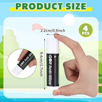 Halloscume 4 Pcs Golf Anti-Slice Anti-Slick Stick Compound for Clubs Boosts Distance and Increases Accuracy Gift for Golfer Supply - style: Classic Style