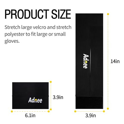 Adnee Baseball Glove Strap - Softball and Baseball Glove Strap - Glove Wrap Band for Quickly Keep The Pocket Formed,Fit All Gloves - color: 2 Pcs