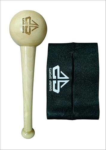 Baseball Glove Mallet Single One-Piece (No Joint), Maple Hardwood Mallets Made for Ball Gloves to Shaping, Softening, and With Free Gloves Wrap Create The Perfect Pocket Best Kitt for Mitts