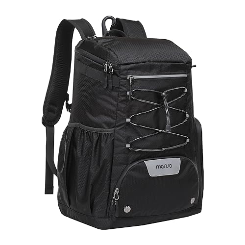 MOSISO Baseball Bat Bag, Large Capacity Baseball Backpack for Men Women, Lightweight Softball Equipment Backpack Catchers Gear Bag with Fence Hook & Shoe Compartment for Training Sports, Black