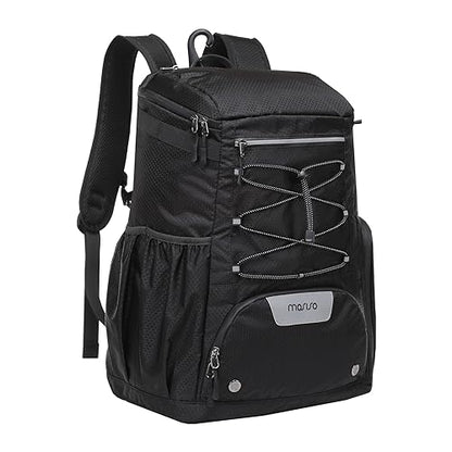 MOSISO Baseball Bat Bag, Large Capacity Baseball Backpack for Men Women, Lightweight Softball Equipment Backpack Catchers Gear Bag with Fence Hook & Shoe Compartment for Training Sports, Black