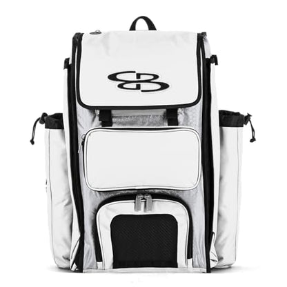 Boombah Catcher's Superpack Bat Bag - 23-1/2" x 13-1/2" x 9-1/2" -Multiple Colors-Holds 4 Bats-Backpack Version (no Wheels)