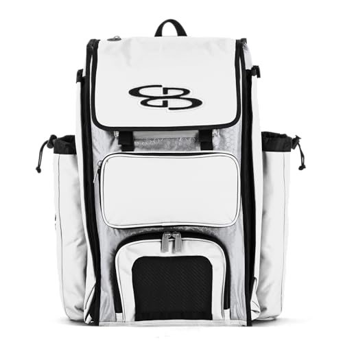Boombah Catcher's Superpack Bat Bag - 23-1/2" x 13-1/2" x 9-1/2" -Multiple Colors-Holds 4 Bats-Backpack Version (no Wheels)
