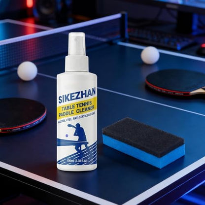 Table Tennis Paddle Cleaning Kit | 100ml Dirt Removal Liquid - Table Tennis Paddle Cleaner Spray,for Optimal Spin & Control Eliminate Dirt & Dust Men Women Gym Sports Maintenance