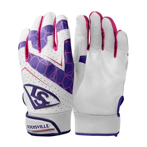 Louisville Slugger Youth Genuine 2.0 Batting Gloves - color: Purple, size: Small