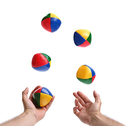 6 Packs Juggling Balls Set for Beginners, Quality Mini Durable Juggle Ball Kit, Soft and Easy for Beginners Juggle - color: Rainbow