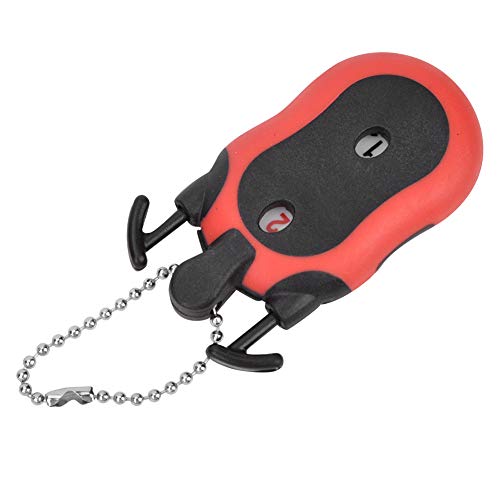 Golfs Score Counter, Portable Golfs Bag Shape Score Counter One Person Shows 1-99 Points with Key Ring for Competitions Games (Red