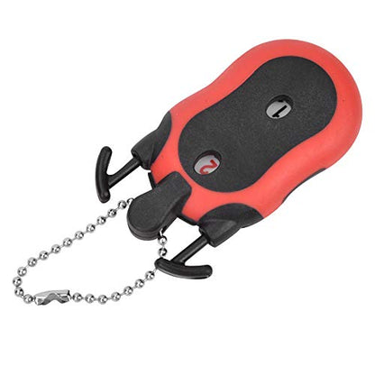 Golfs Score Counter, Portable Golfs Bag Shape Score Counter One Person Shows 1-99 Points with Key Ring for Competitions Games (Red