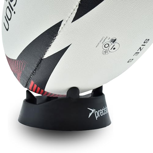 Precision Rugby Kicking Tee Durable Rubber, 4cm Height, Stable Platform for Accurate Kicks, Ideal for Club Pro Training and Matches, Black