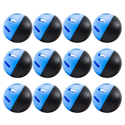Baseball Practice Ball EVA Training Lightweight Hollows for Hitting Batting Baseball Practice Ball - size: 12 pieces