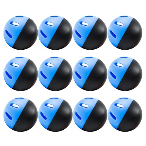 Baseball Practice Ball EVA Training Lightweight Hollows for Hitting Batting Baseball Practice Ball - size: 12 pieces
