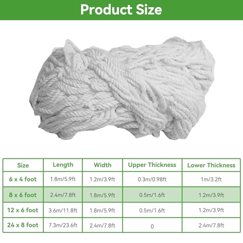 Soccer Net, Replacement Football Net Sports Soccer Goal Post Net Replacement for Sports Match Training