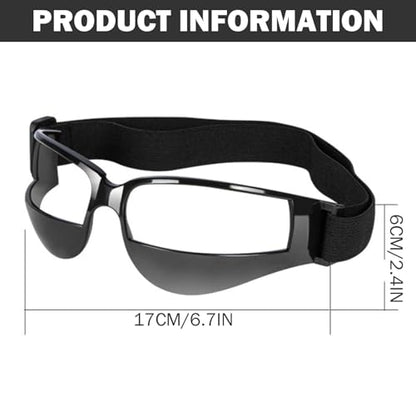 Dribbling Goggles Basketball Ball Handling Skills Basketball Glasses with Case Adjustable Strap Flexible Sports Training Equipment