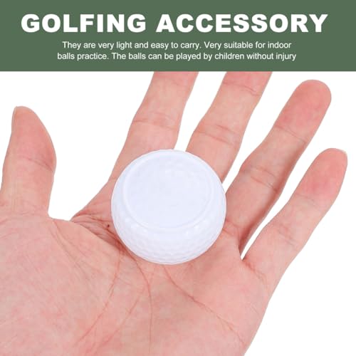 Outanaya Flat Shape Golf Balls for Putting Practice 2 Pack Indoor Outdoor Golf Training Accessories for Skill Improvement