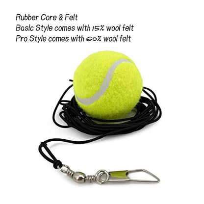 Tennis Balls with String, 6 Pack, Green, Tennis Training Tool - color: 3Pcs, size: Pro