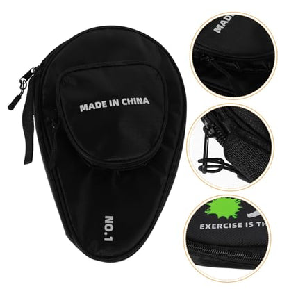 Gourd-shaped Table Tennis Racket Storage Bag Large Capacity Paddle Holder with Protective Cover for Rackets and Balls Stylish and Convenient Organizer for Enthusiasts and