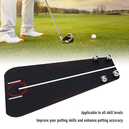 RiToEasysports Golf Training Aid, Golf Putter Mirror Portable Alignment Training Aid Indoor Outdoor Practicefor Improve Putting Skills