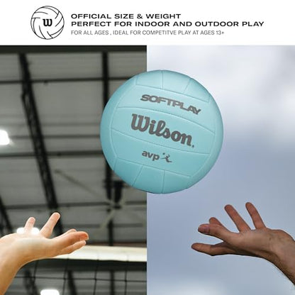 WILSON 2025 AVP Soft Play Volleyballs - color: Blue