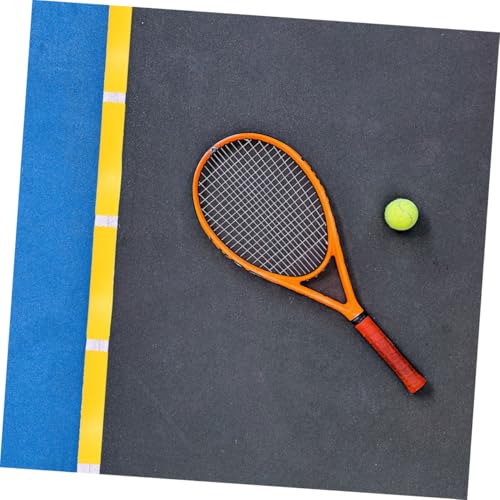 ibasenice 6pcs Tennis Court Markers Rectangular Training Signs for Soccer Basketball Tennis Brightly Training Equipment for