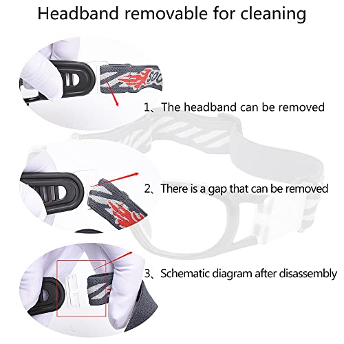 ''N/A'' Kids Sports Glasses Basketball Football Safe Training Goggles Anti Fog 7-12
