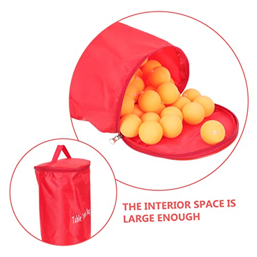 Abaodam Portable Pingpong Ball Holder Bag Zipper Sports Ball Organizer for Table Tennis Lightweight and Convenient Carrying for Training and Games