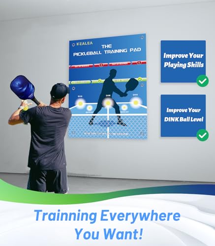 Pickleball Training Aids Dink Pad, Practice Pickleball Skill for Indoor and Outdoor Training Court