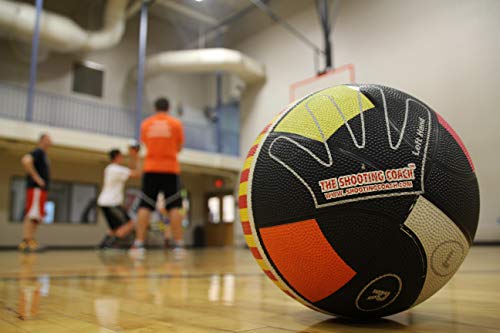 The Shooting Coach® Training Basketball, Improve Shooting Form and Develop The Perfect Jump Shot with Every Release, Identify Proper Release and Rotation and Fix Bad Shooting Habits (Men's)