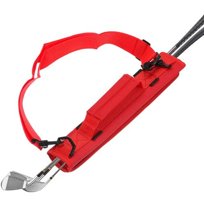 PATIKIL Lightweight Carry Bag, Mini Golf Club Bag with Adjustable Strap for Men Women Golfer Pouch Driving Range Carrier Course Training Practice Case - color: Red