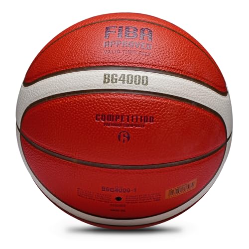 Training Soft Touch Rubber and Faux Leather Fighting Basketball, High Bounce Indoor Outdoor Basketball Gift - color: B6G4000 Brown