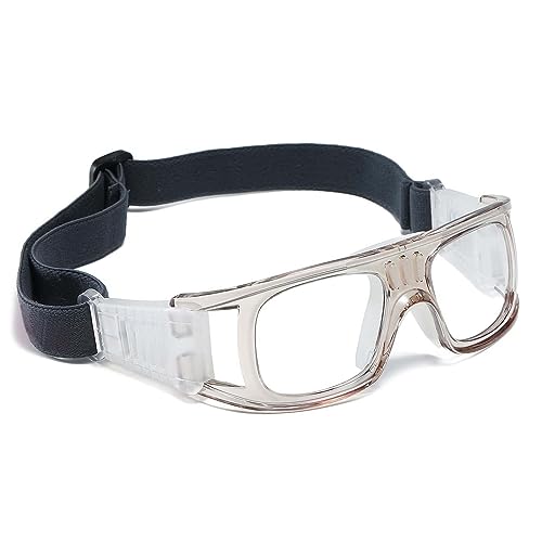 SHEEN KELLY Professional Sports Goggles Adult Protective Safety Goggles Basketball Glasses for Men with Adjustable - color: 02-grey