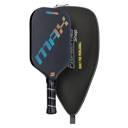 Premium Carbon Fiber Pickleball Paddle with Thermoformed Body, Foam Edge Walls & CAS/CFS Spin Surface – USAPA Approved, Tournament-Grade Power, Spin & Extended Play Durability - Premium Cover Included