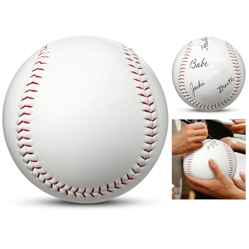 22 Inch Oversized Signature Baseball Thank You Gifts for Autographs PVC Cork Core Display Ball Best Coach Team Appreciation Gift End of Season Keepsake
