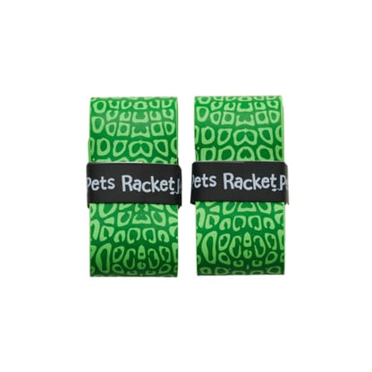 Racket Pets Kids Tennis Racket Dampener & Matching Overgrip Tape, Performance Shock Absorbing Dampener for Tennis Racket & Fun Animal Print Tennis Wrap Grip Tape