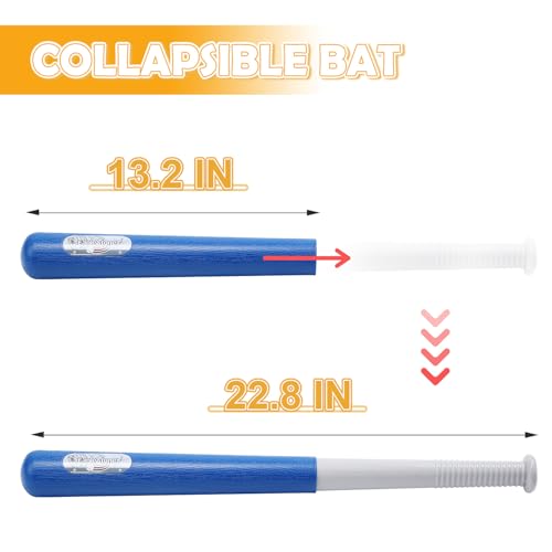 EagleStone Baseball Tee，T-Ball Set for Kids Ages 3-5, Toddler Baseball Set with Step-On Pitching Machine, Adjustable Batting Tee, Bat and 6 Balls - Perfect Outdoor Christmas Toys Gift for Boys - style: Pitching