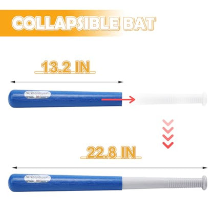 EagleStone Baseball Tee，T-Ball Set for Kids Ages 3-5, Toddler Baseball Set with Step-On Pitching Machine, Adjustable Batting Tee, Bat and 6 Balls - Perfect Outdoor Christmas Toys Gift for Boys - style: Pitching