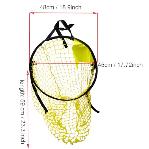 2 Pcs Football Target Net 45cm Soccer Target Goal Yellow Football Throwing Net for Shooting Accuracy Training