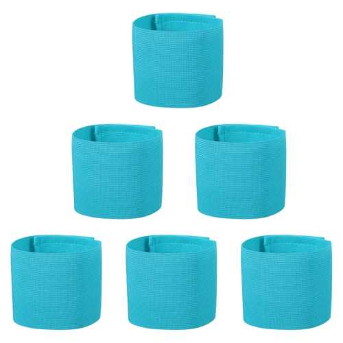 Captain Armbands, Adjustable Leader Arm Bands for Soccer Elastic Team Sport Arm Band-Fitting for Football/Volleyball/Rugby - color: Sky Blue
