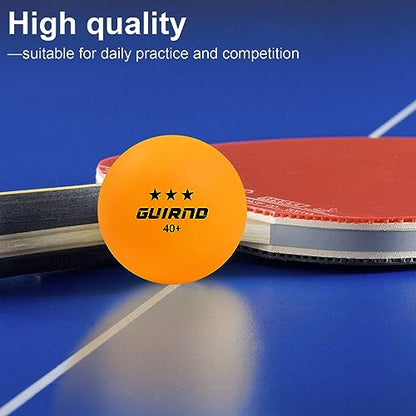 Guirnd 20 Pack Ping Pong Balls, 3 Star Table Tennis Balls, 40+ Pong Ball Competition and Recreational Play, Abs Ping Pong Ball, Games, DIY - color: Yellow