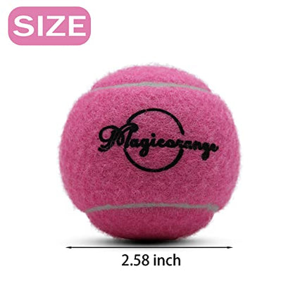 Magicorange Tennis Balls, 12 Pack Advanced Training Tennis Balls Practice Balls, Come with Mesh Bag for Easy Transport, Good for Beginner Training Ball
