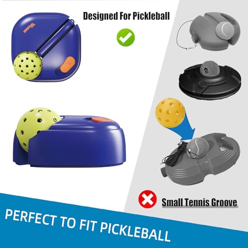Westant Match Buddy Pickleball Trainer - Pickle Ball Practice Rebounder with 2 Balls, Pickleball Training Aids for Adults, Kids, for Self Practice - color: Blue