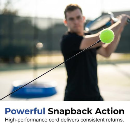 Tennis Ball Training Baseboard, 2026 New Tennis rebounder with Weighted Base, Portable Tennis Trainer Ball with String, Multifunctional Tennis Solo Practice kit for Backyard - color: #A,1set