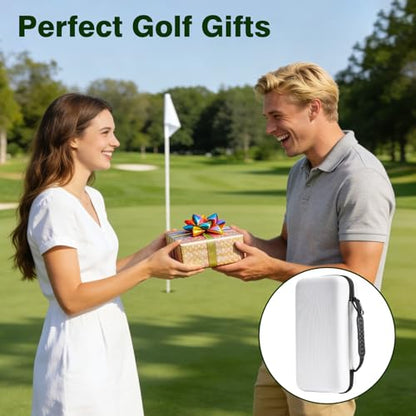 Golf Glove Holder Case, Hard Shell Protective Golf Accessories Organizer for Men and Women, Waterproof Durable, Portable with Handle, Large Capacity for Gloves, Balls, Tees, Markers, Ideal Golf Gift