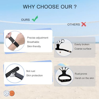 Volleyball Spike Glove, Flickglove Training Aid for Improving Topspin on Serves and Shooting with Different Resistance Levels