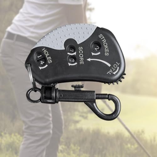 Colaxi Golf Score Counter Golf Stroke Counter Small Scorekeeper with Clip for Training Practice