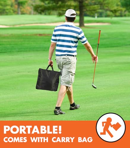 Golf Net: 10x7ft Heavy Duty Golf Practice Net for Indoor/Outdoor Training, Portable Golf Hitting Net with Carry Bag, Ideal Golf Training Aid for Golfers Backyard Driving Chipping Swing (Standard) - style: 10x7ft